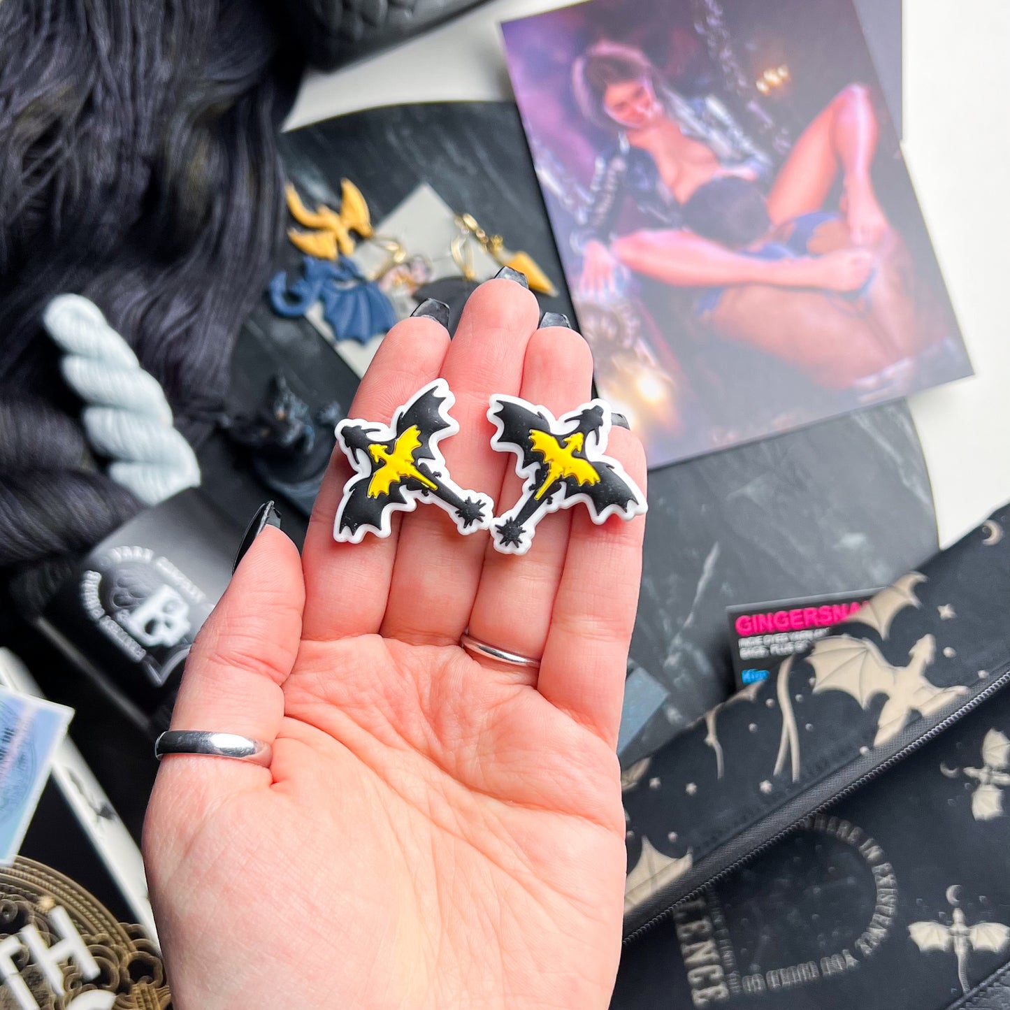 Fourth Wing-Inspired Needle Stoppers