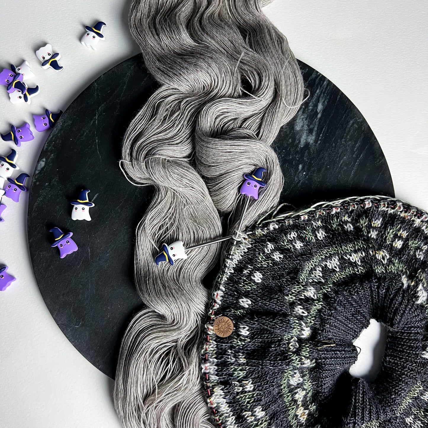 Ghost Witch Needle Stoppers