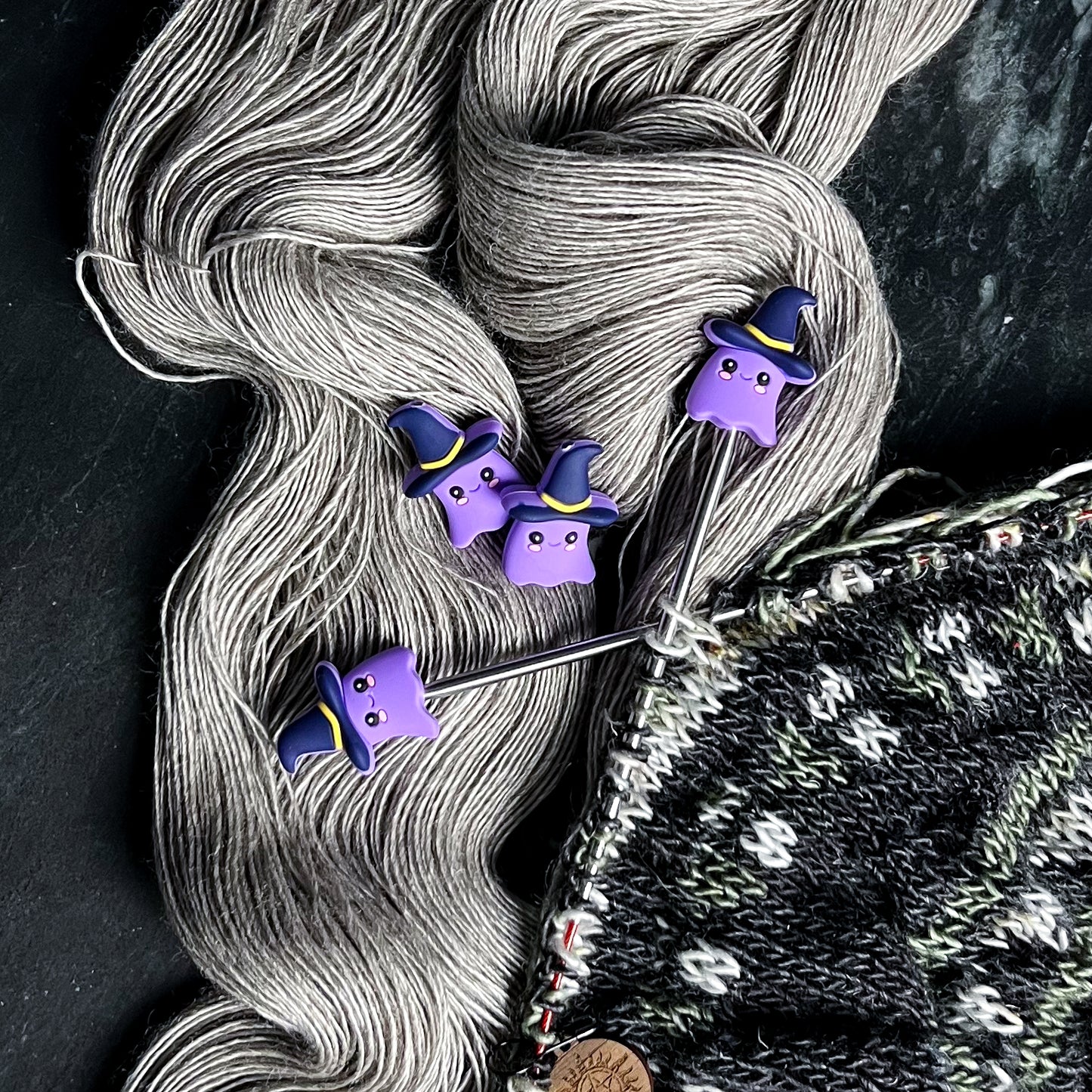 Ghost Witch Needle Stoppers